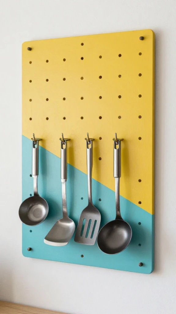 Add a Pegboard for Utensils