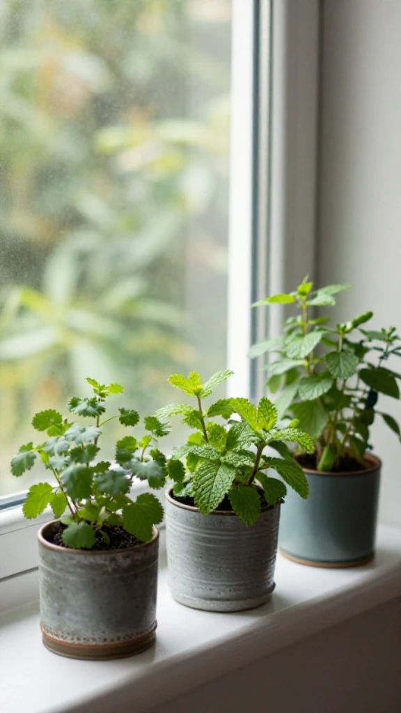 Add a Small Herb Garden on the Windowsill