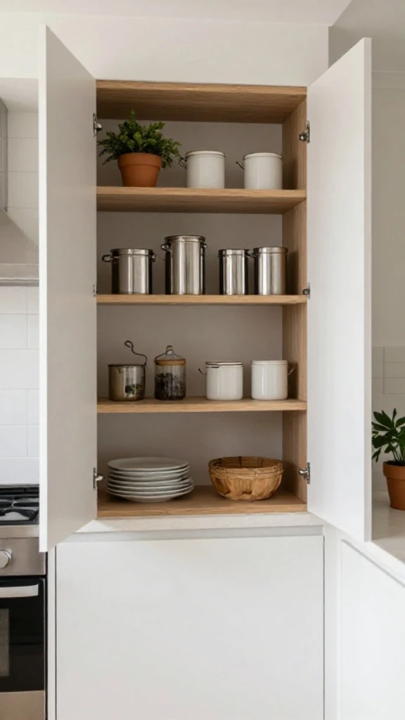Try Open Shelving Instead of Upper Cabinets