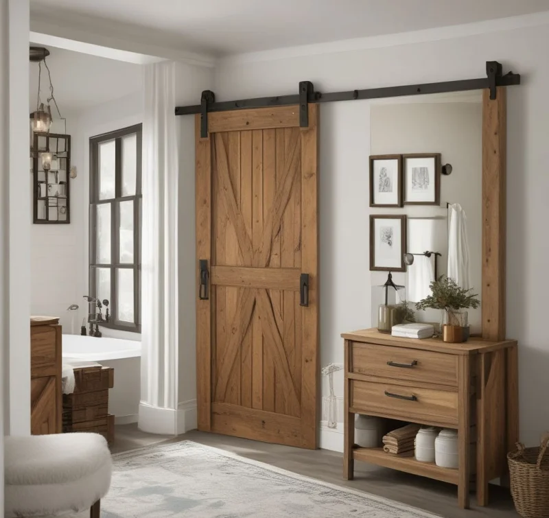 Add Character with Sliding Barn Door Features
