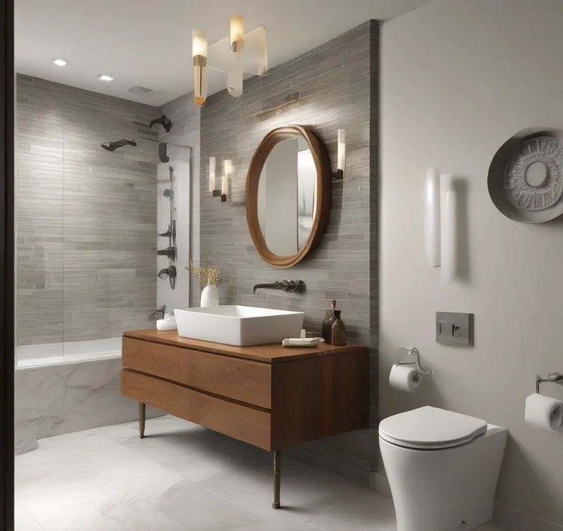 Add Contemporary Style with Sleek Fixtures
