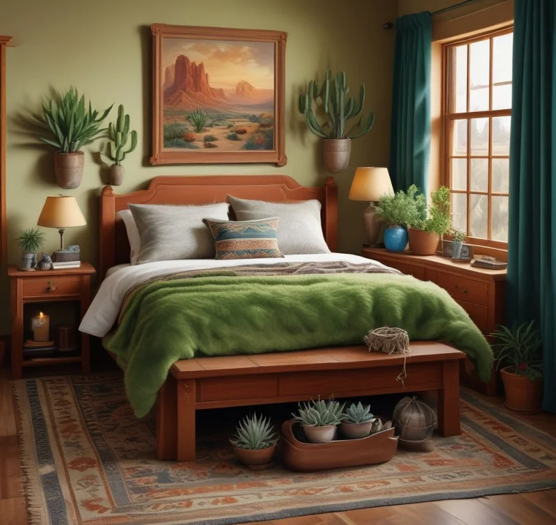 Add Greenery with Desert Plants and Succulents
