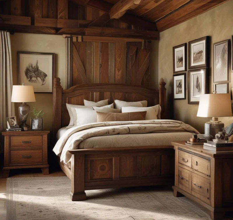Add Natural Wood Accents for Authentic Western Appeal
