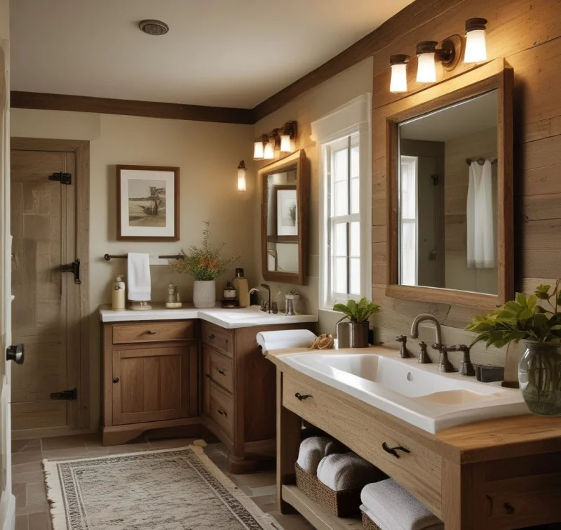 Add Rustic Charm with Weathered Wood Elements
