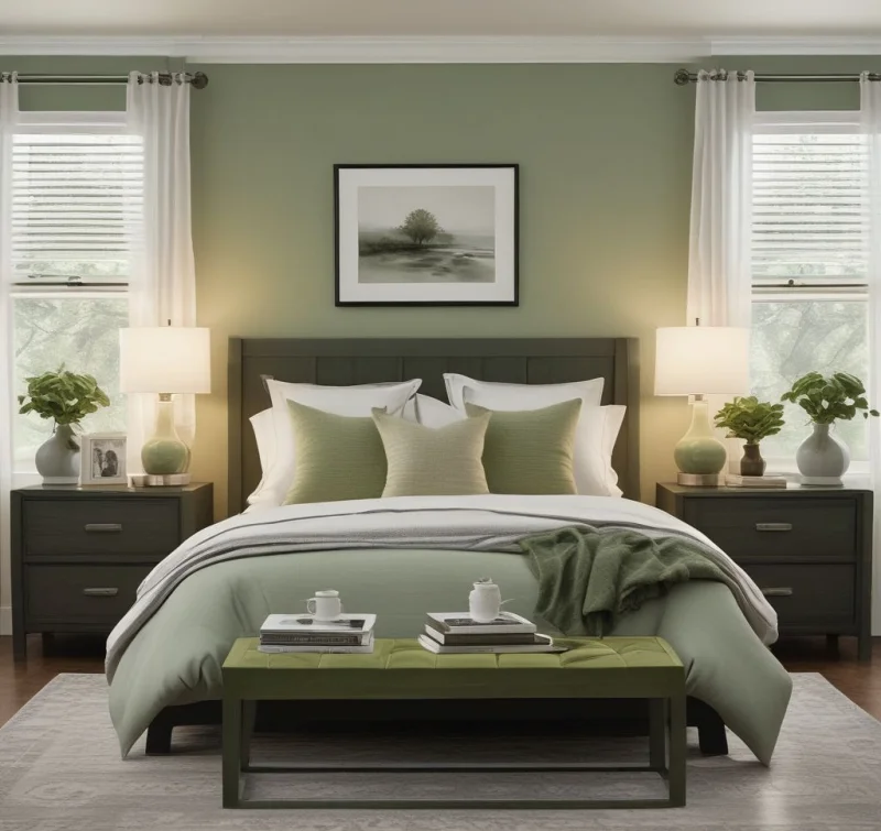 Add Subtle Sage Green Touches for Instant Calm
