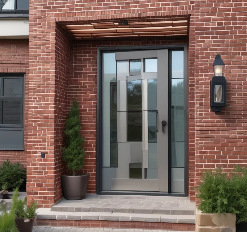 Adding Modern Brick Elements for Contemporary Porch Entrances