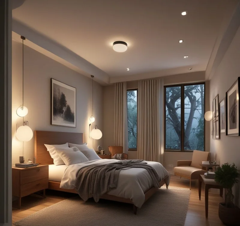 Ambient Lighting Magic for Twin Bedroom Spaces
