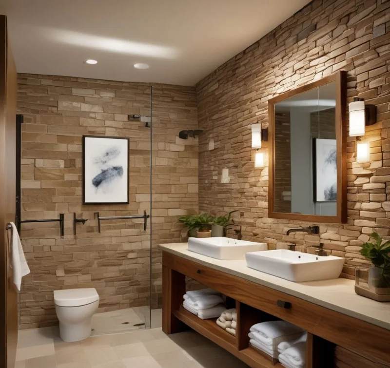 Blend Natural Materials for Harmonious Design

