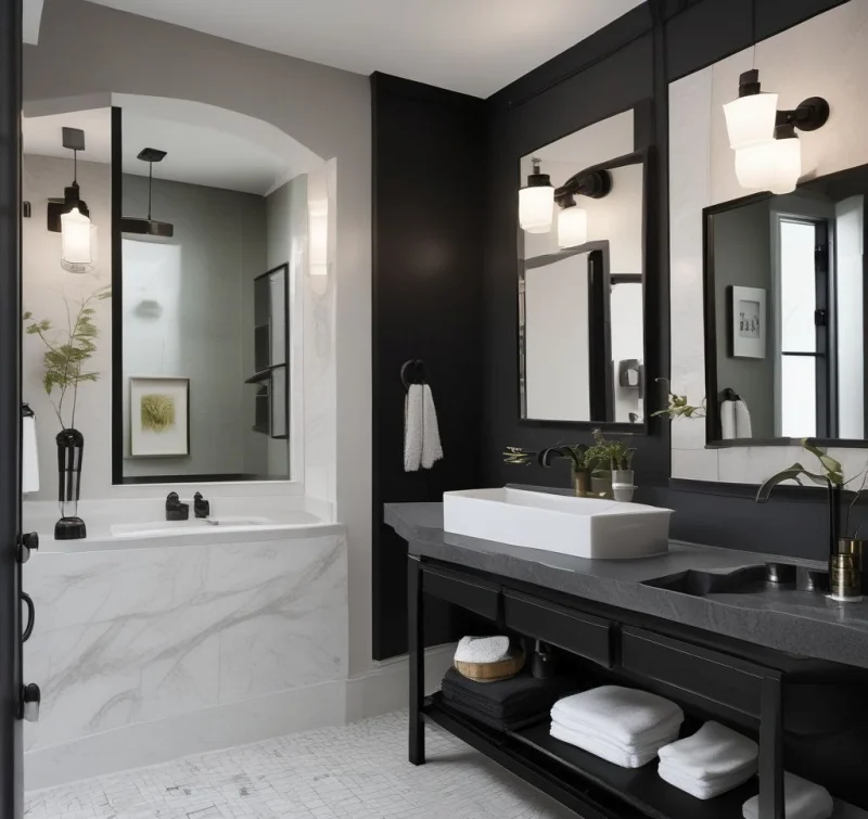 Bold Black Details for Contemporary Edge
