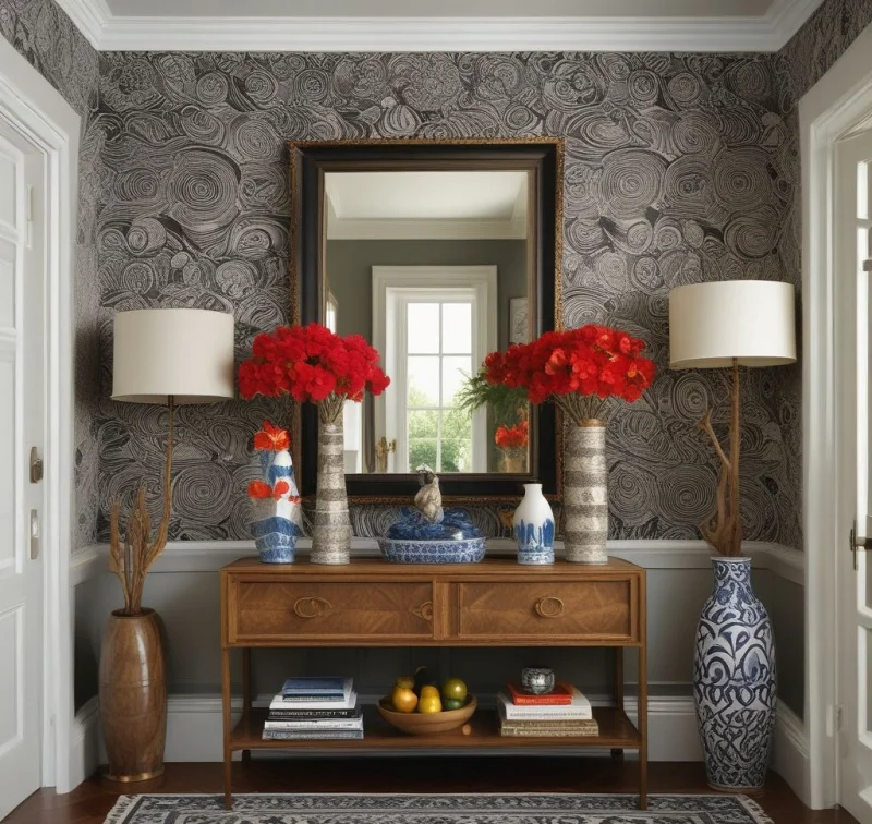 Bold Maximalist Entrance
