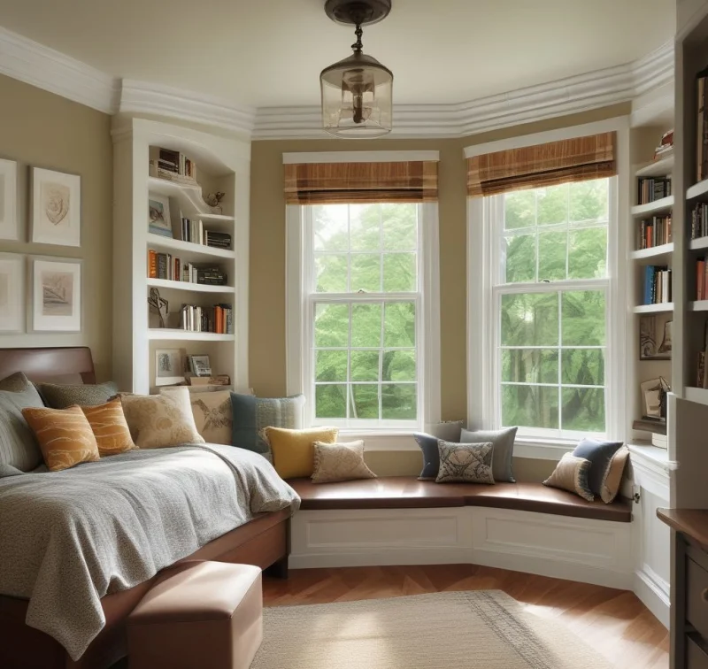 Boys Bedroom Maximizing Window Views
