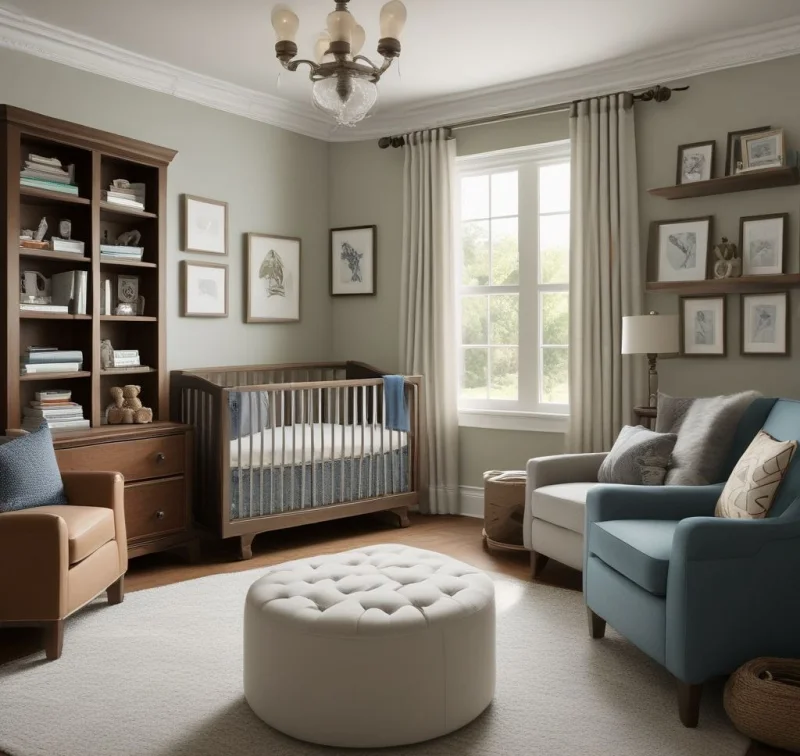 Boys Nursery With Growth Potential
