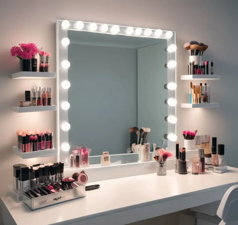 Bright LED Light Beauty Station

