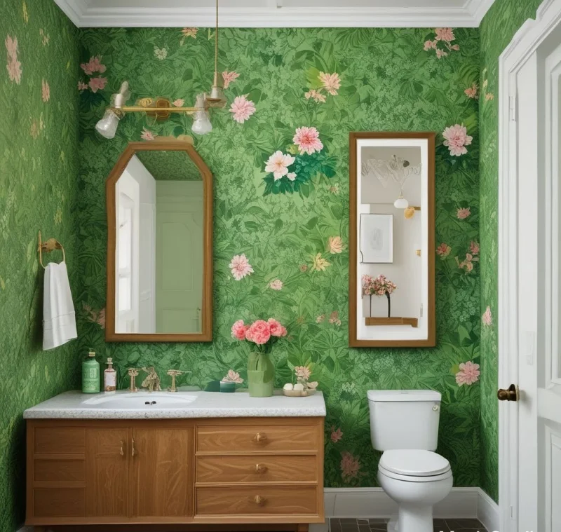 Brighten Bathrooms with Garden-Inspired Blooms
