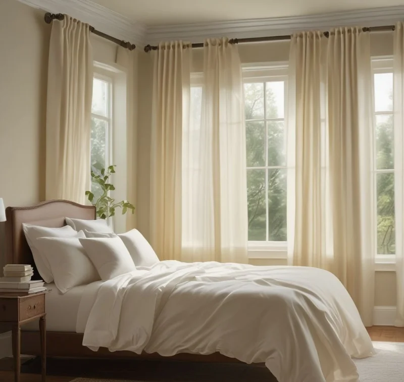 Brightening Spaces with Airy Sheer Panels
