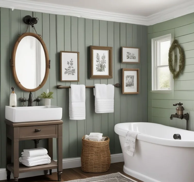 Bring Farmhouse Charm with Horizontal Wood Paneling

