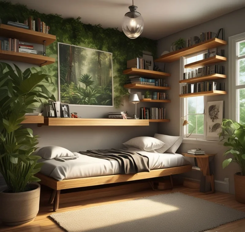 Bring Nature Indoors with Wood and Plants

