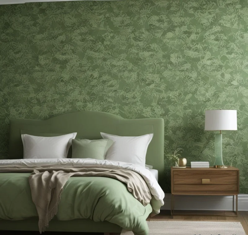 Bring Peace with Soft Green Tones for Sleep Spaces
