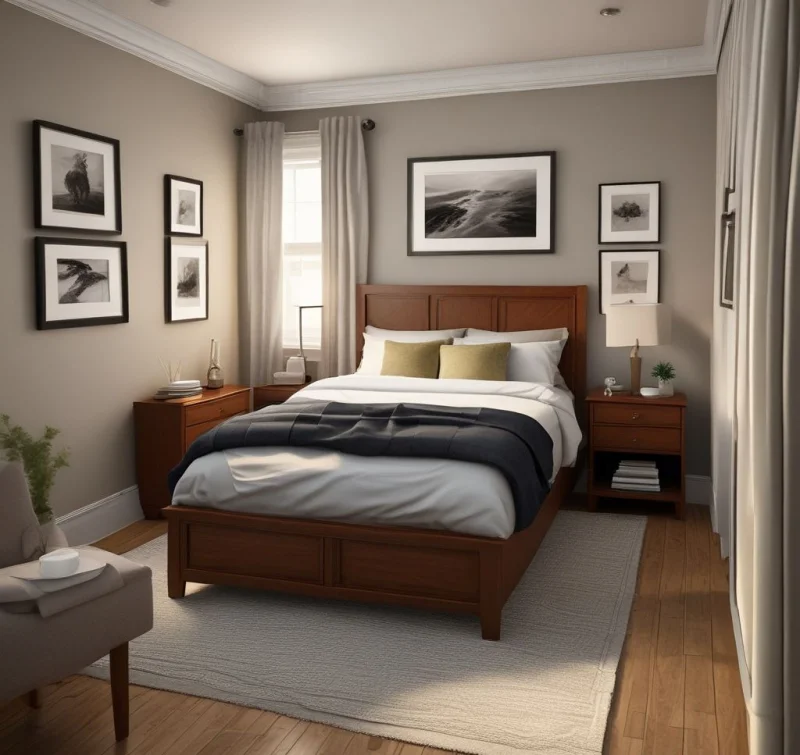 Build a Comfortable and Smart Small Male Bedroom
