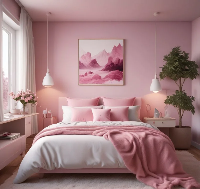 Build a Dreamy Haven with Textured Pink Elements
