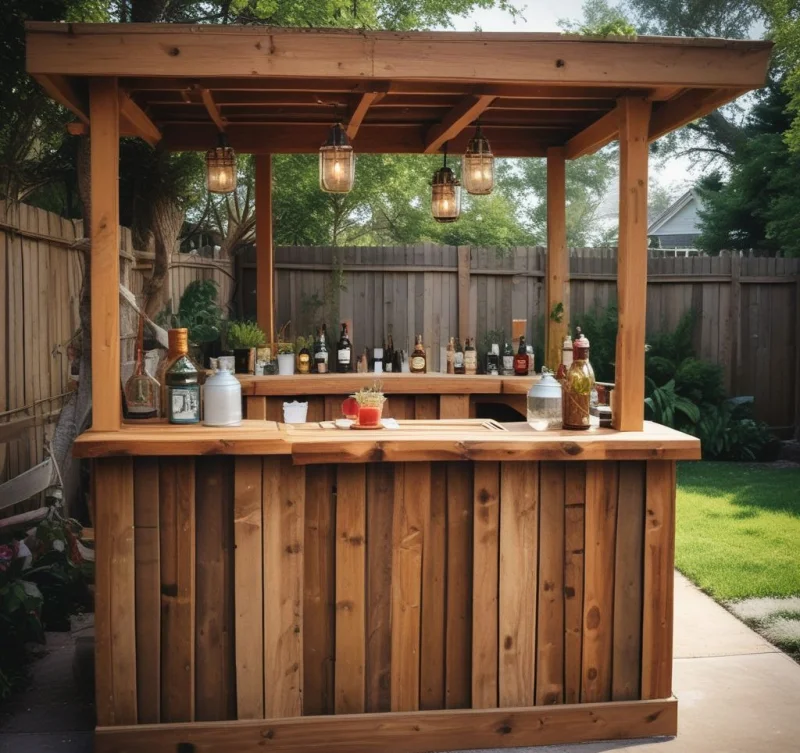 Build a Stunning Reclaimed Wood Bar Counter