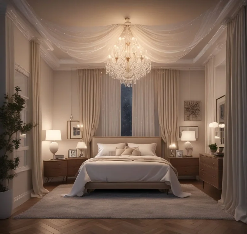 Build a Warm Haven with Canopy Elements and Soft Glow
