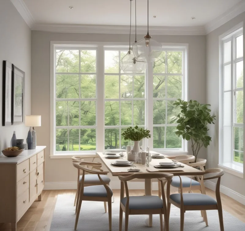 Calm Scandinavian Dining Room Style
