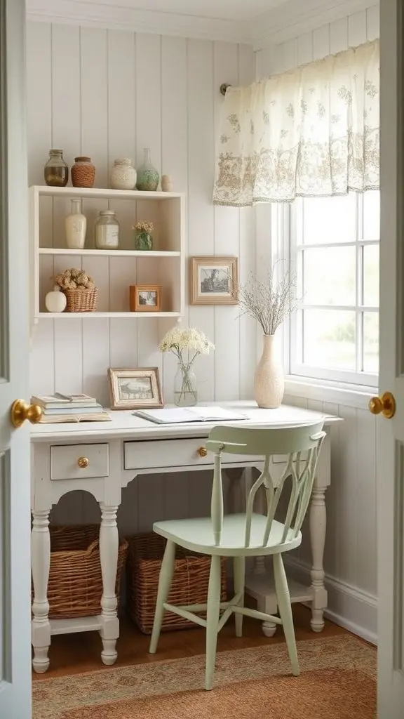 Charming Country Office Nook
