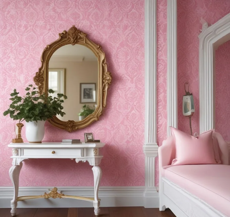 Classic Pink Damask for Timeless Elegance