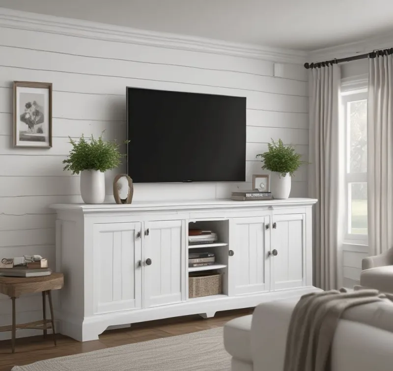 Classic Shiplap TV Wall Design