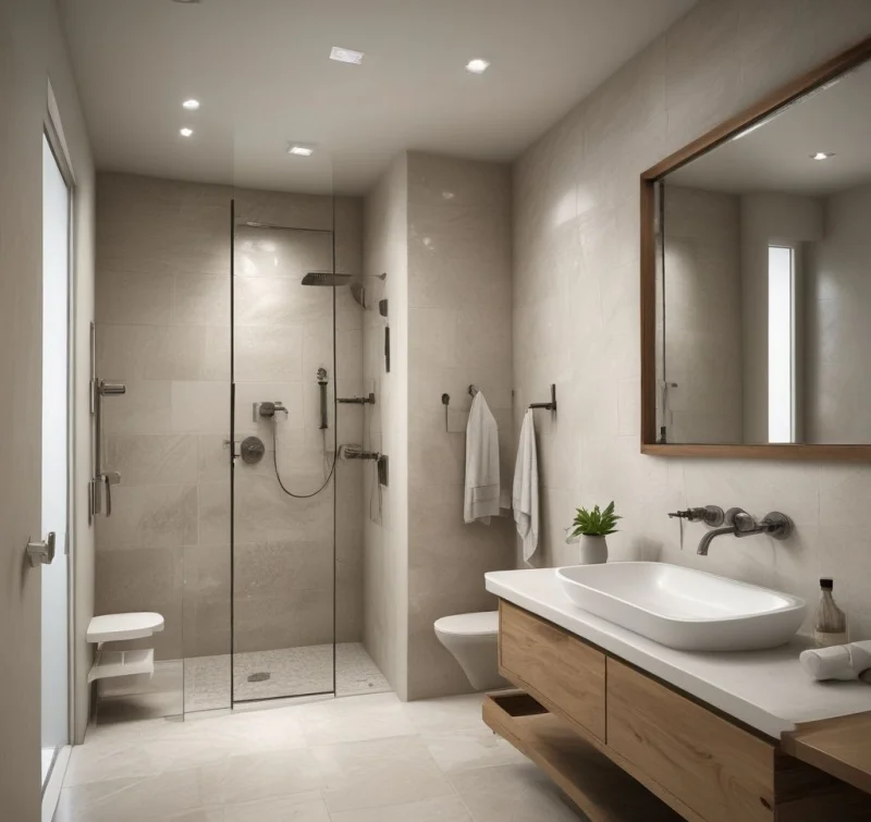 Clean Contemporary Wet Room
