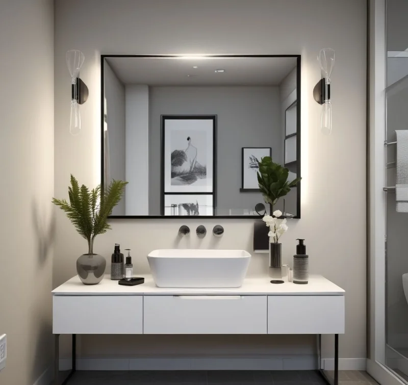 Clean Lines Contemporary Vanity Space
