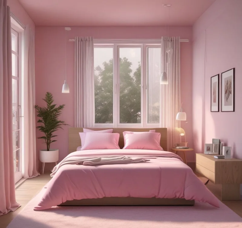 Clean Minimalist Pink Oasis
