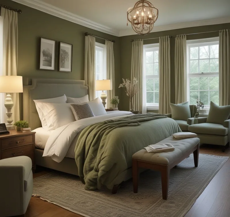 Combine Sage Green with Soft Textures for Pure Comfort
