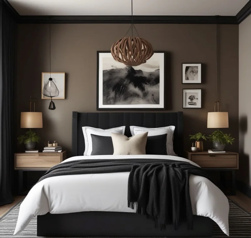 Combining Warmth with Deep Tones and Organic Materials

