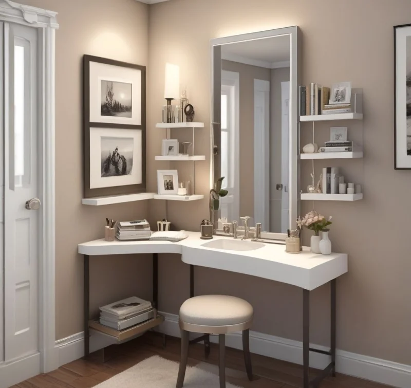 Compact Corner Solution for Tiny Rooms
