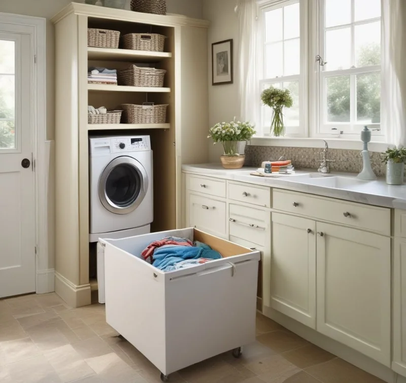 Concealed Hampers for Seamless Style
