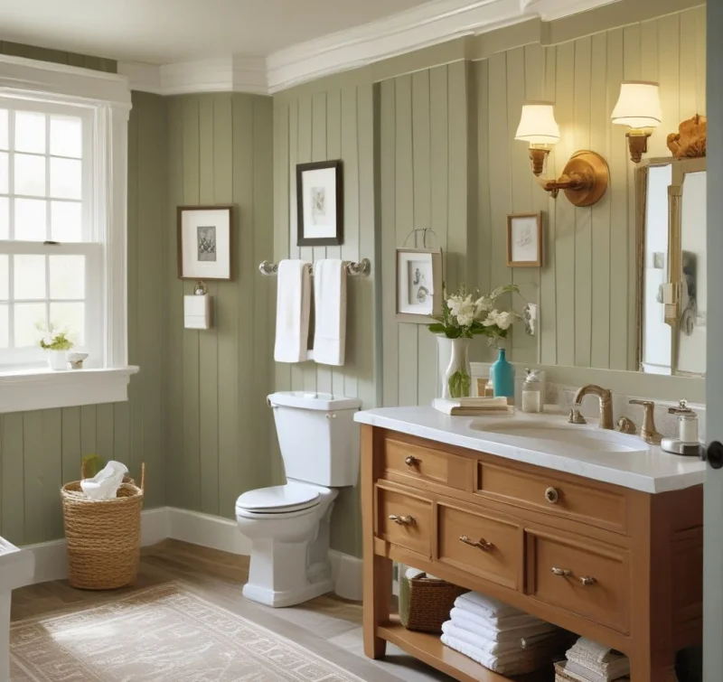 Cottage-Style Bathroom Charm
