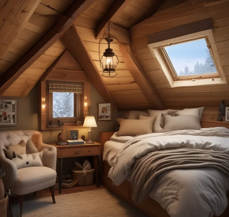 Cozy Boys Loft-Style Bedroom

