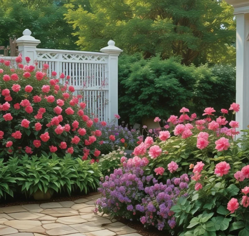 Craft a Peaceful Sanctuary with Flowering Privacy Elements