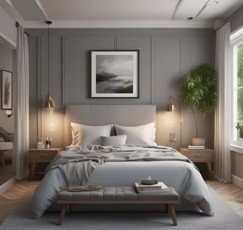 Crafting a Cozy Gray Bedroom Haven
