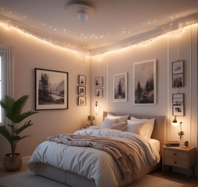 Crafting a Magical Atmosphere with Twinkling String Lights
