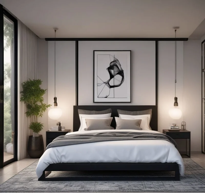 Create Modern Simplicity with Dark Metal Details
