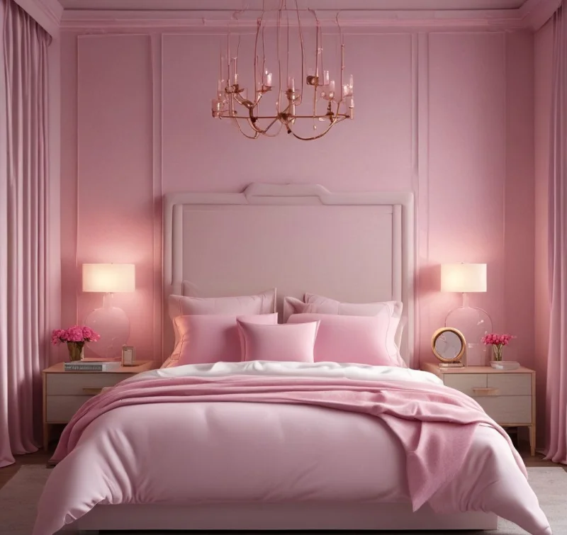 Create Texture-Rich Pink Bedroom Experiences
