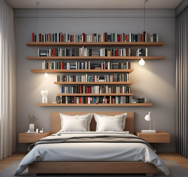 Create a Minimalist Reading Zone with Simple Shelving
