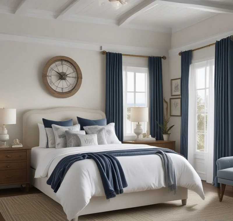 Create a Nautical-Themed Bedroom Haven
