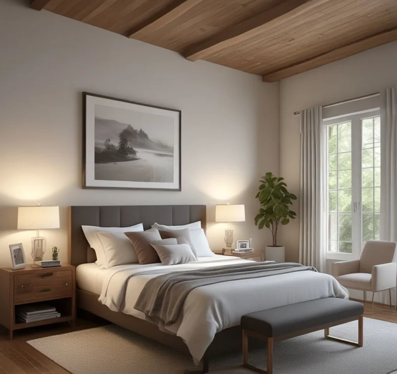 Create a Simple and Peaceful Bedroom Sanctuary
