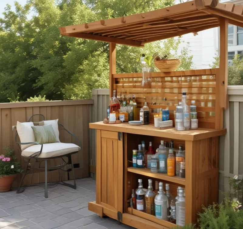 Create an Outdoor Balcony Bar Escape
