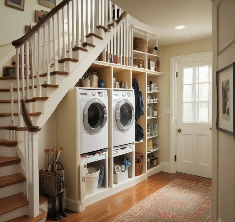 Creative Under-Stair Utility Nooks

