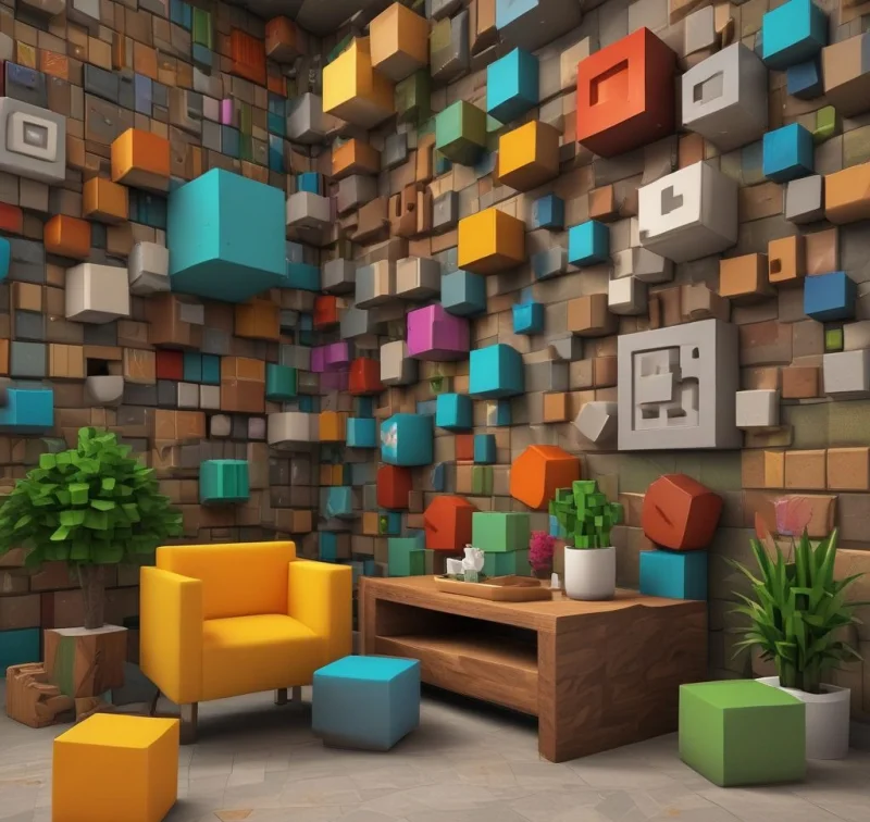Cubic Living Room Design